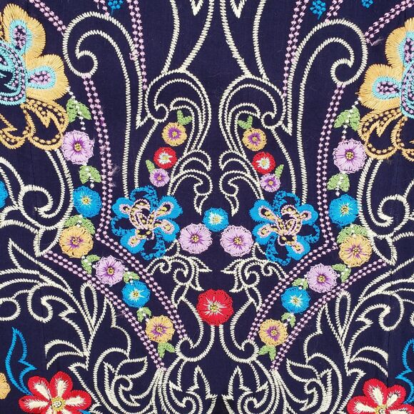 Maeve Dress Womens 6 Floral Embroidered Boho Sleeveless Lined Anthropologie - Picture 2 of 11